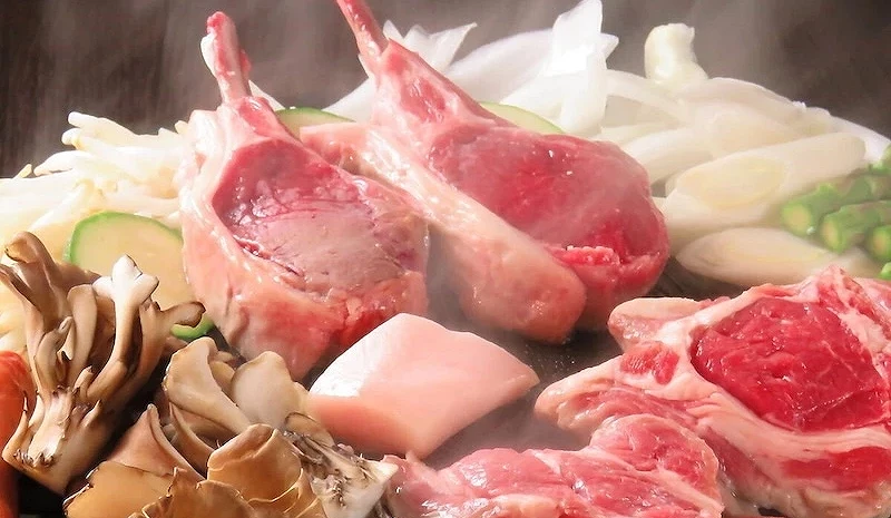 北海道成吉思汗Daruma Otoshi提供的鮮美羊肉